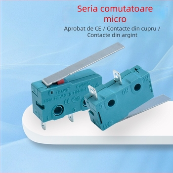 Mingbing KW4A/KW11 întrerupător micro micromecanic - 2 pini, protejat împotriva exploziilor, viață mecanică 1.000.000 cicluri, 12-250 V, CE certificat