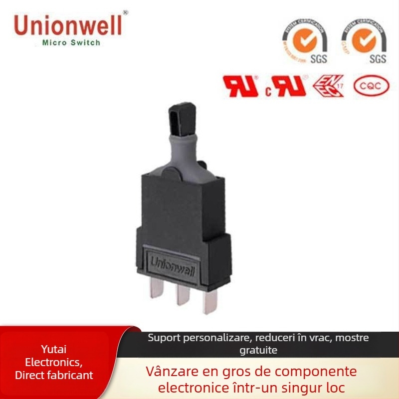 Comutator rocker industrial din seria G16, etanș la apă pentru controlul echipamentelor, destinat sistemului de blocare centrală auto, 30VDC, 100000 cicluri de viață mecanică, certificat CQC