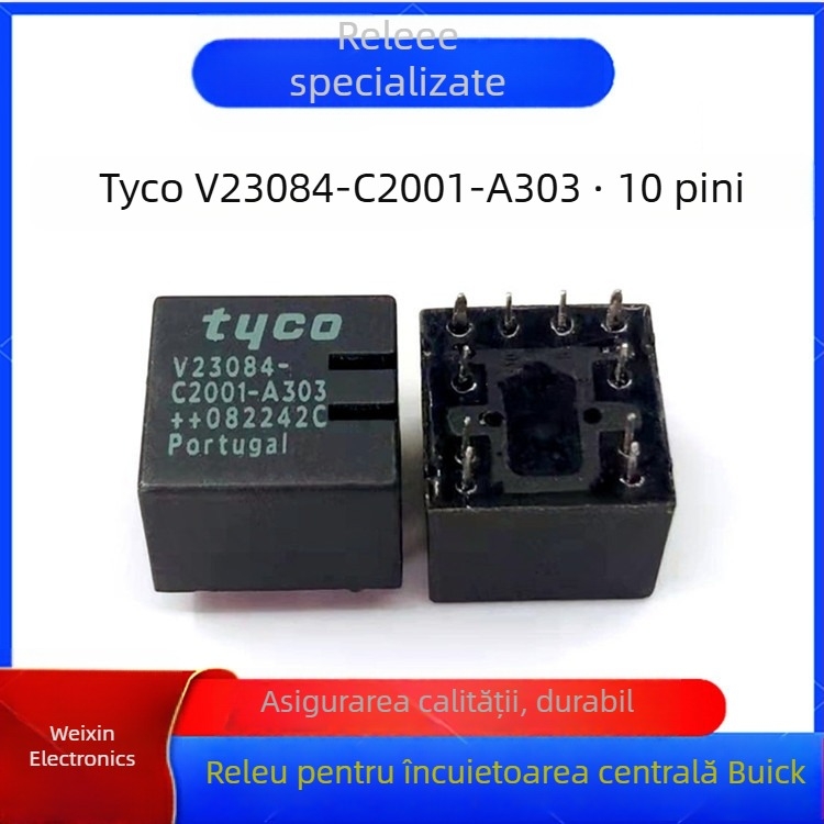 Taike V23084-C2001-A303 Releu pentru panoul de control al încuierii centrale Buick, 10 pini, 12VDC