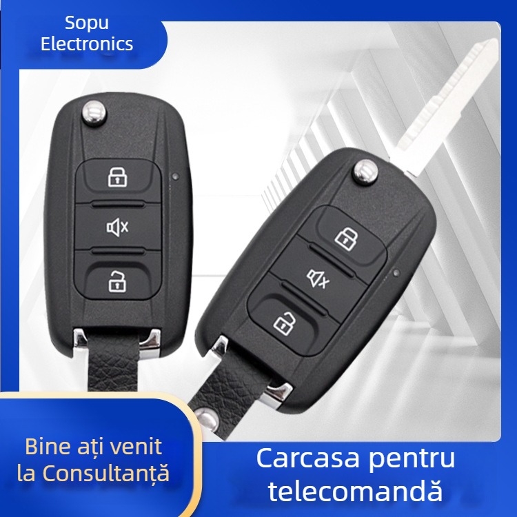 Carcasă cheie Wuling Hongguang S, carcasă din ABS, model G3-411, compatibilă cu Wuling și alte vehicule similare, lamă din aliaj, fără telecomandă