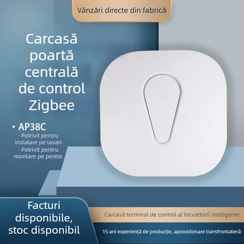 Carcasă pătrată din ABS pentru AP-ul de tavan, încuietoare inteligentă wireless, control central, gateway wireless și stație Bluetooth