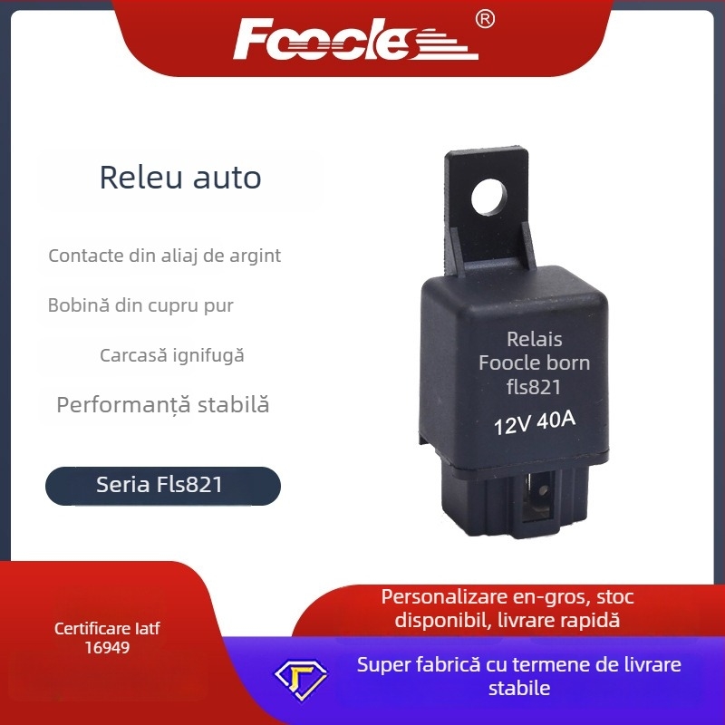 FOOCLES/Ferres releu auto pentru ventilator și aer condiționat, 4 pini, sigilat RTT7114