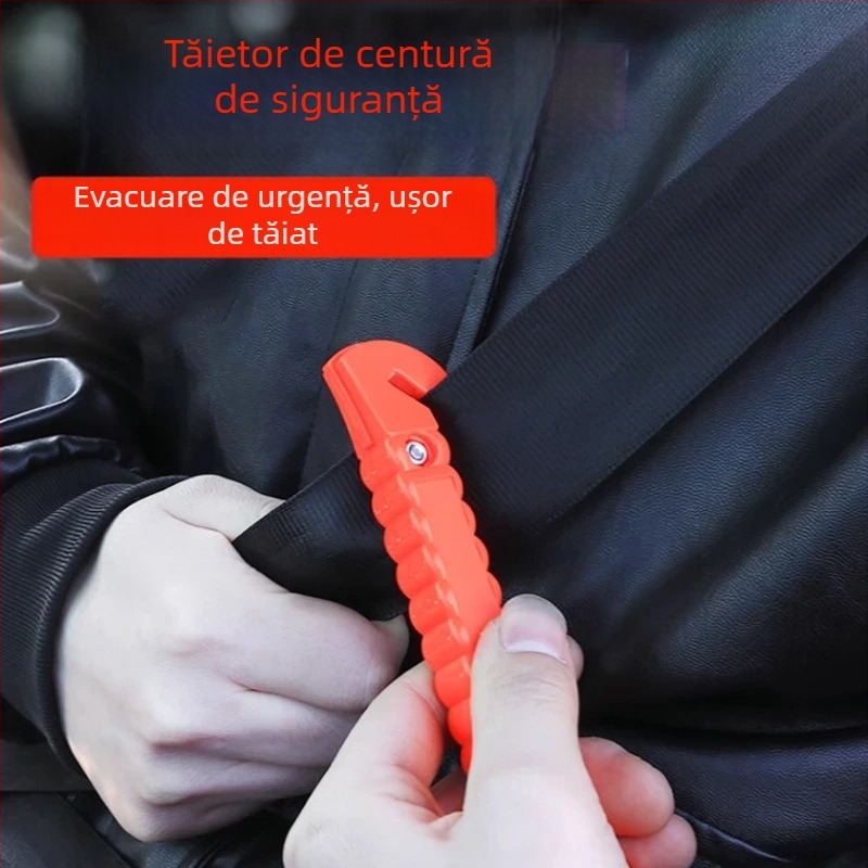 Ciocan de securitate pentru mașină, unealtă multifuncțională de urgență pentru autovehicul, spargător de geam pentru evacuare (urgență, spargere geam, evacuare)