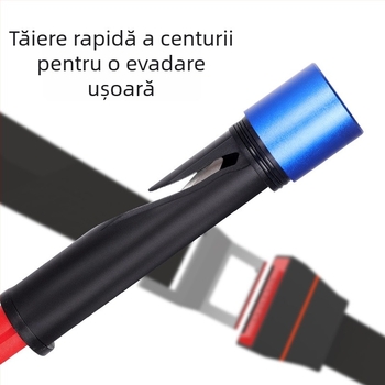 Cioc auto de siguranță Jinmao: corp din aliaj de aluminiu, mâner din silicon, LED, lamă 420U6