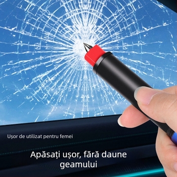 Cioc auto de siguranță Jinmao: corp din aliaj de aluminiu, mâner din silicon, LED, lamă 420U6