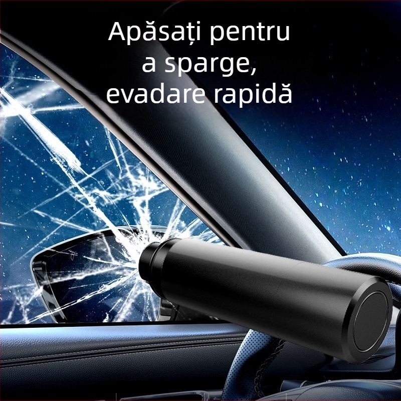 Cioc de siguranță auto, Mini cioc de spart geamul, aliaj de aluminiu, personalizare disponibilă, greutate 0,2 kg