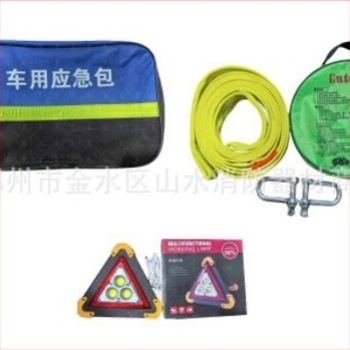 Kit portabil de unelte pentru urgențe auto, cu husă din pânză, multifuncțional