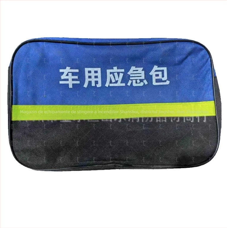 Kit portabil de unelte pentru urgențe auto, cu husă din pânză, multifuncțional