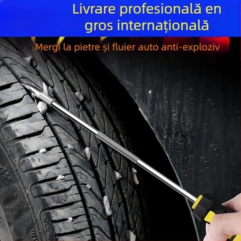 Cârlig pentru curățarea pietrelor de pe anvelopele mașinii, unealtă multifuncțională pentru îndepărtarea pietrelor, oțel inoxidabil
