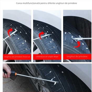 Instrument multifuncțional de curățare a pietrelor de pe anvelopele mașinii cu cârlig pentru îndepărtarea pietrelor