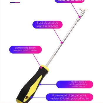 Instrument multifuncțional de curățare a pietrelor de pe anvelopele mașinii cu cârlig pentru îndepărtarea pietrelor