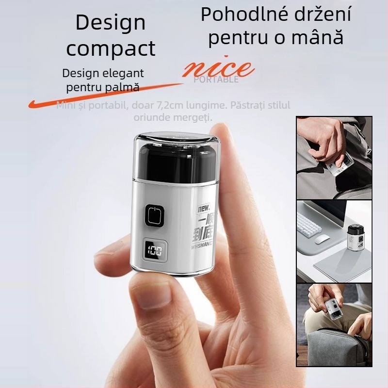 Aparat de ras electric cu cap rotativ (1 lamă), motor brushless, fără baterie încorporată