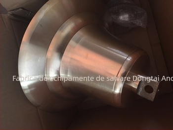 Clopot naval din cupru cu cioc de sondă pentru adâncime; gravare disponibilă a numelui vasului și a portului de înregistrare; Anchang model 160
