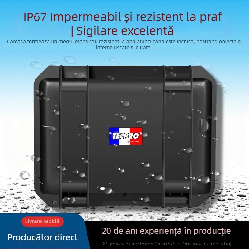 Geantă de unelte manuală specializată; cutie de depozitare rezistentă la uzură; instrument de măsurat pentru gimbal; husă de protecție pentru splicer-ul de fibre optice.