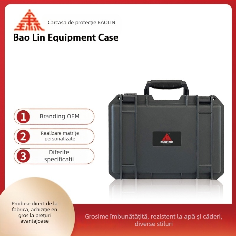 Carcasă portabilă pentru unelte din plastic PP, protecție IP67, turnare prin suflare, rezistentă la umezeală și coroziune, greutate 1,25 kg