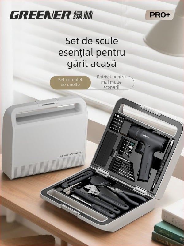 Set de scule cu cutie pentru bormașină – pentru reparații casnice, 11–20 piese, unelte de demontare