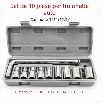 Set de 12 chei hexagonale în cutie, oțel WE2, pentru mașini și motociclete