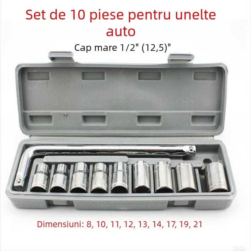 Set de 12 chei hexagonale în cutie, oțel WE2, pentru mașini și motociclete