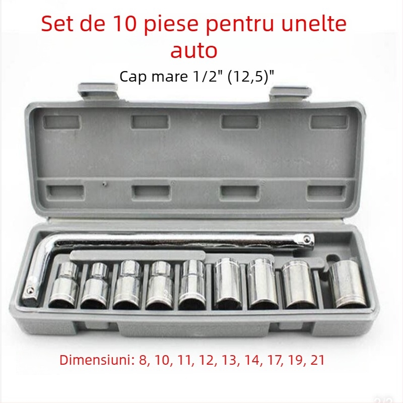 Set de 12 chei hexagonale în cutie, oțel WE2, pentru mașini și motociclete