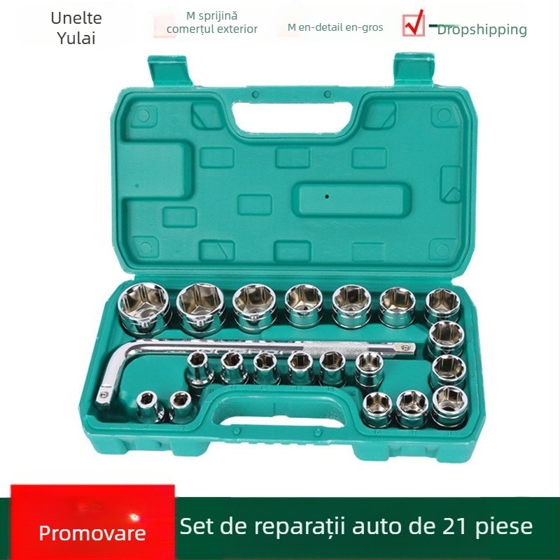 Set de scule pentru reparații auto, 21 de piese, oțel crom-vanadiu (Ze Yulai, 2,4 kg)