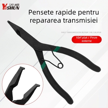 Clește pentru inele de retenție, nas plat, pentru ax drept — Yishun; diametrul capului: 1; unghiul capului: 0; capul nu este înlocuibil.