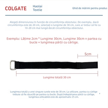 Cure Velcro pentru paleți, gestionarea cablurilor și fixarea bateriilor