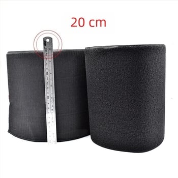 Bandă Velcro lată 20 cm pentru haine, cu spate adeziv, din nailon