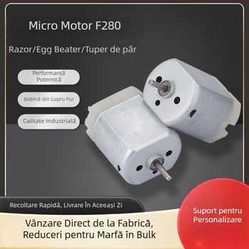 Motor DC cu perii pentru aparate mici și jucării, sub 36V, eficiență 76%