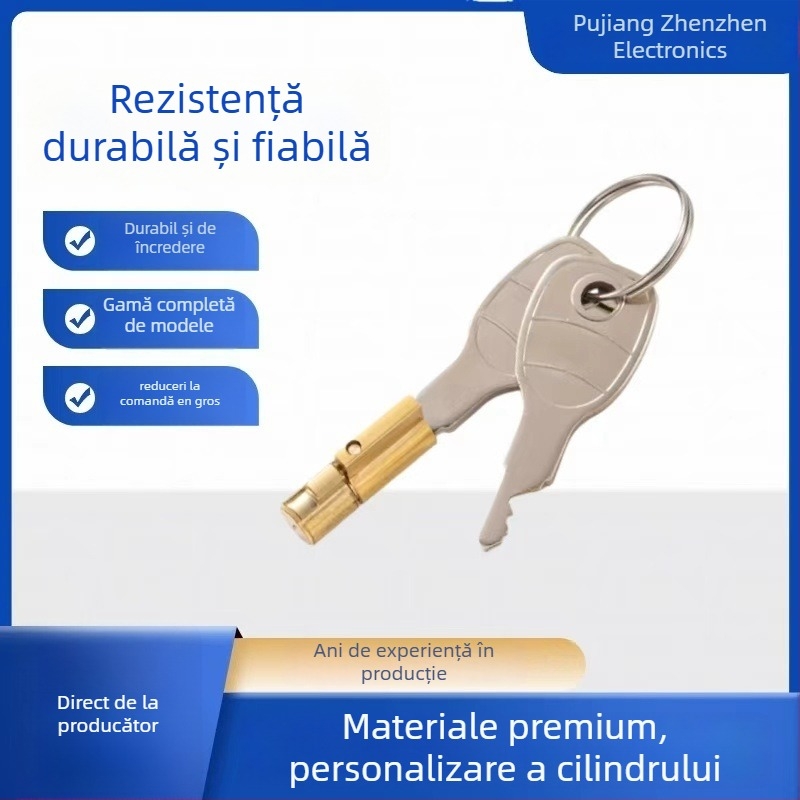 cilindru de încuietoare industrial, din cupru integral, XS1013, Double Tiger, pentru lacăt de semiremorcă, garaj și încuideri industriale, marcă privată autorizată
