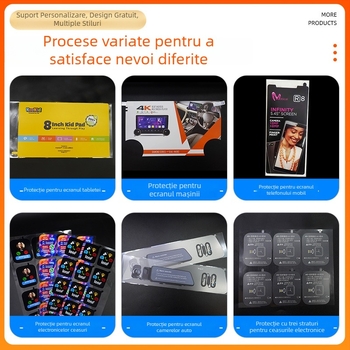 Film protectie pentru ecranul automobilului – PET, vâscozitate scăzută, rezistent la praf și zgârieturi, film imprimat în trei straturi