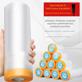 Folie de mască rezistentă la praf pentru vopsire și decor, folie protectoare pentru vopsire în casă și pentru automobile