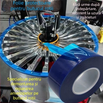 Folie protectoare PE albastră pentru protecția suprafețelor, autoadezivă, anti-zgâriere, pentru hardware și electronice