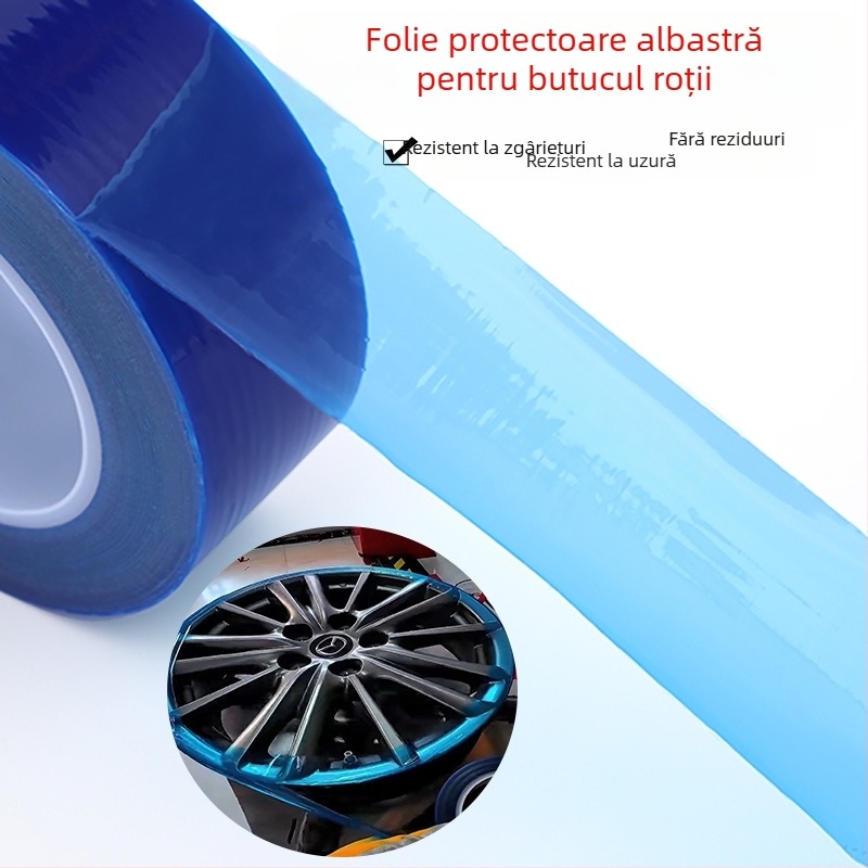 Folie protectoare PE albastră pentru protecția suprafețelor, autoadezivă, anti-zgâriere, pentru hardware și electronice