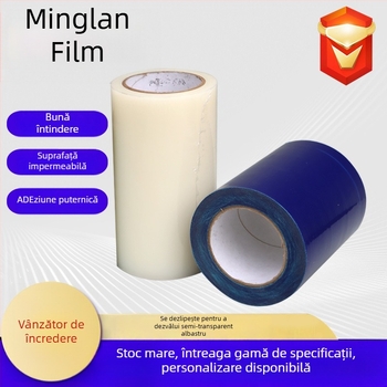 Folie protectoare autoadezivă PE pentru suprafețe de aluminiu, grosime 0,04 mm, anti-murdărie și protecție împotriva prafului, adeziv pe bază de apă