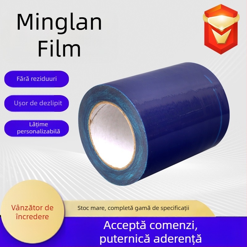 Folie protectoare autoadezivă PE pentru suprafețe de aluminiu, grosime 0,04 mm, anti-murdărie și protecție împotriva prafului, adeziv pe bază de apă