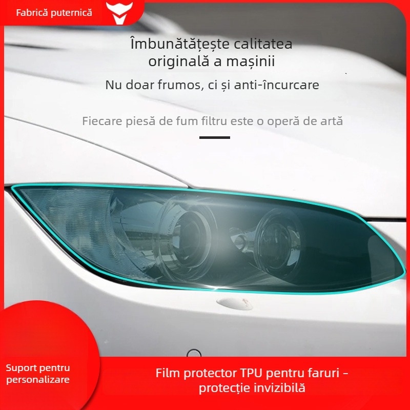 Film pentru faruri auto — TPU material, procesare personalizată, potrivire universală, serie film pentru faruri auto, garanție de 3 ani