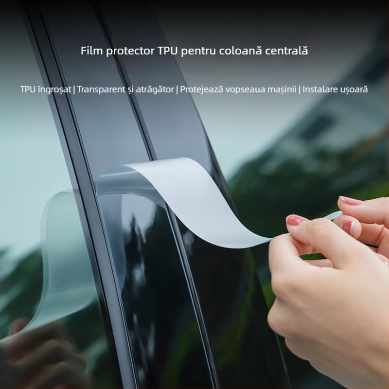 Film protector pentru columna centrală Leapmotor C01/C11/C10/C16 — Protecție pentru B-pilon, Anti-zgâriere, Rezistent la uzură, Definiție înaltă, Bandă adezivă