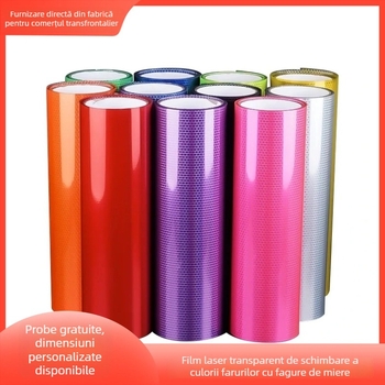 Film pentru faruri auto cu model faguri laser, plasă transparentă, material PVC, Brand Other