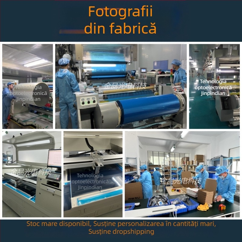 Film pentru oglinda retrovizoare auto, protecție împotriva ploii și ceții, PET cu acoperire nano, grosime 0,12 mm, adeziv siliconic, transmisie luminoasă 100%