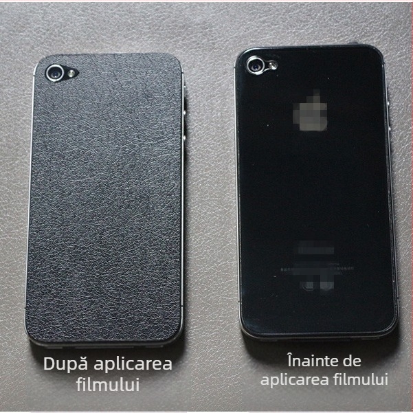 Folie de interior auto cu textură de piele, model Litchi grain, folie de interior cu schimbare de culoare, PVC, montaj cu adeziv, personalizare