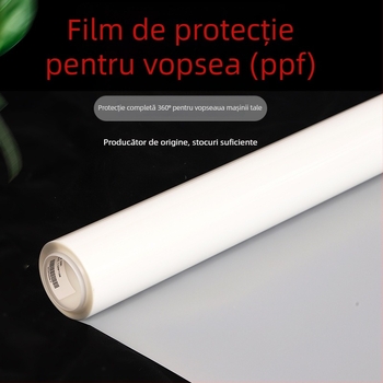 Folie de protecție a vopselei din TPU (PPF) pentru toate vehiculele, grosime 7.5 MIL, protecție UV 99%, transmisie a luminii 50%, reflexie a luminii vizibile 20%, garanție de 5 ani