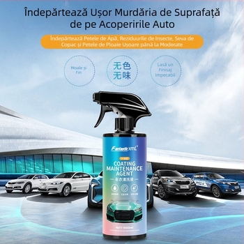 Lichid de curățare pentru folie auto wrap, cu film de schimbare a culorii și protecție TPU, sigur pentru suprafața foliei.