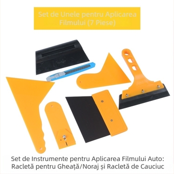Set de raclete pentru aplicarea filmului auto – 7 piese, Material PP, Brand Independence, Tip: Racletă, Fără personalizare
