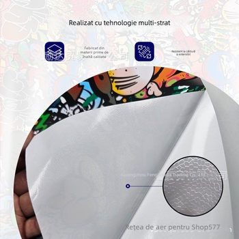 Folie de wrap auto – design graffiti desen animat pentru mașini și motociclete electrice (PVC, Aristo)