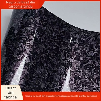 Film interior auto de protecție cu textură floral carbon (bază flexibilă; material PVC; garanție de 2 ani; instalare ușoară cu canale de evacuare a aerului; acoperire UV rezistentă)