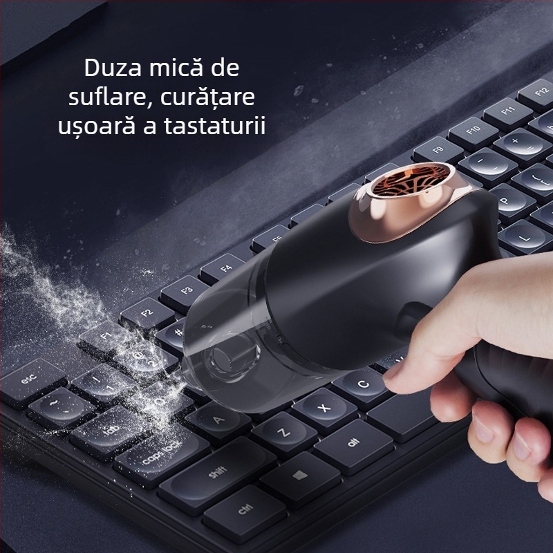 Aspirator de mașină fără fir, baterie încorporată 1001–1600 mAh, 90 W, aspirație ≥25 kPa