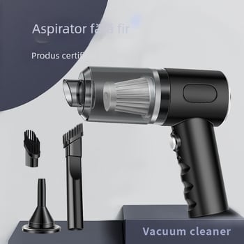 Aspirator de mână pentru mașină, fără peri, cu aspirație puternică, încărcare USB, portabil și compact