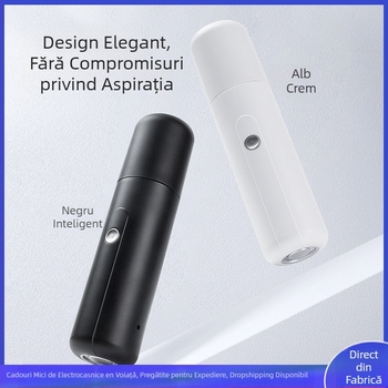 Mini aspirator portabil fără fir pentru mașină, mâner manual, încărcare USB, baterie încorporată 501–800 mAh, duză cu perie în colț, aspirație <10 kPa, zgomot <36 dB