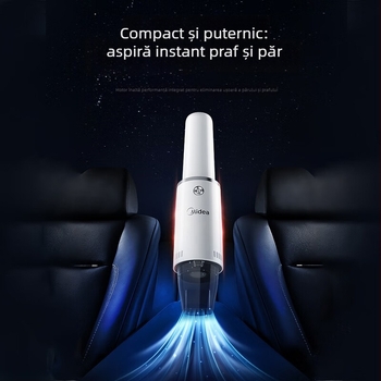 Midea TK2C aspirator fără fir pentru mașină – Dual pentru mașină și casă, aspirație puternică, baterie încorporată 1600–2000 mAh, autonomie până la 1 oră, aspirație sub 2000 Pa