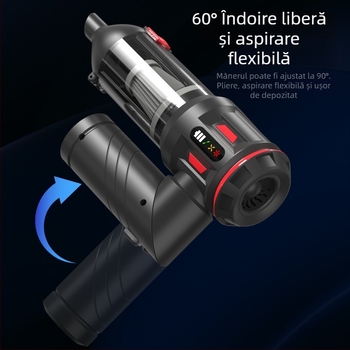 Aspirator pentru mașină și casă, CY-113, 11.1 V, 100 W, aspirație 18000